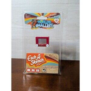 NEW World's Smallest ETCH A SKETCH Pocket Toy Real Working Magic Screen RARE 60y